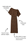 Thumbnail for Lucia Leopard Tilly Dress in plisse fabric with annotations for its elasticated waist and crease-resistant material.