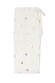 White cotton-linen Jaspre wrap skirt with metallic gold foil snake prints and an adjustable tie.