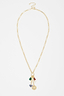 Gold Plated Balearic Sun Cluster Necklace with chunky links and iconic NFD charms including a sun and pearl.