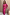 Thumbnail for Pink Paisley Mesh Dress with flared sleeves and a vibrant print, an iconic midaxi style for a summer vacation.