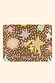 Never Fully Dressed e-voucher featuring pastel celestial icons on a brown leopard print background.