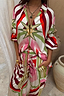 Thumbnail for Oversized Cirque Miley Shirt in a multicoloured sun and star print, styled as a lightweight co-ord.