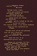 Yellow typewriter-style poem on a dark background detailing the Mallorca-inspired NFD Eau De Parfum 001 scent story.