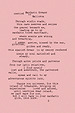 Typewriter-style poem on a pink background describing the Mallorca scent inspiration for NFD Eau De Parfum 002.