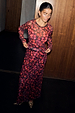 Cherry Mesh Dorris Skirt and matching long-sleeve top in a vibrant cherry print on a stretchy mesh base.