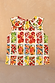 Girls Fruit Stamps Shorts Set