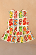 Girls Fruit Stamps Shorts Set