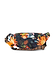 Navy Charm Bumbag with a hand-painted sun and star charm print, orange zip pulls and an adjustable buckle strap.