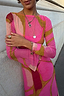 Pink & Olive Abstract Aria Mesh Dress