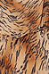 Animal Tilly Dress detail highlighting the tiger print in brown and black on sustainable viscose fabric.
