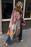 Thumbnail for Argyle Wool Blend Long Coat