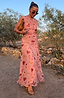 Thumbnail for Pink Astra Lacie Maxi Skirt