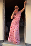 Thumbnail for Pink Astra Lacie Maxi Skirt