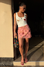 Thumbnail for Pink Astra Mini Skirt