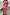 Thumbnail for Pink Bandana Copenhagen Jumper in an iconic red and pink print with a neck tie and matching knit joggers.