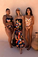 Black Banana Bandeau Swimsuit and multi-wear sarong shown on diverse models highlighting inclusive fashion and sizing.