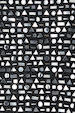 Black Beaded Mirror Skirt detail highlighting silver geometric glass beads and mirror embellishments.