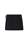 Black Beaded Mirror Skirt in a cotton mini wrap style with a side tie fastening.