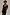 Thumbnail for Multi-wear Black Cassie Dress in a linen blend with off-the-shoulder sleeves and tie front for vacation.