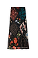Night Garden Mesh Dorris Skirt featuring a black patchwork print with leopard, poppy and mystical motifs.