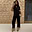 Black Raffia Marra Trousers with fringe hems, styled as a chic co-ord set for an effortless feel good dressing look.