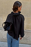 Black Ruffle Shirt