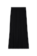Black Sol Dorris Skirt in a slinky viscose-stretch jersey, featuring a simple pull-on waistband and midi length.