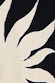 Black Sol Tank Top detail highlighting the cream hand-painted sun print on black ribbed fabric.