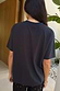 Thumbnail for Black Studded T-Shirt in relaxed-fit cotton featuring a tonal NFD logo on the back neck.