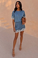 Blue Lace Mini Dress