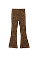 Leopard print flared pyjama bottoms in a soft stretch jersey, part of the Blue Poppy nightwear set.