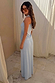 Ice Blue Sol Dorris Skirt in stretch rib fabric, styled with a matching top for a co-ord look.