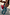 Thumbnail for Blue Sun Foldover Trouser with hand-painted sun motifs, styled as a co-ord with a matching top and red bag.