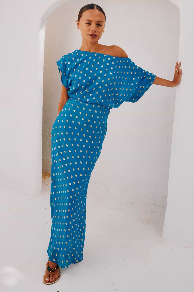 blue chiffon tilly dress Never Fully Dressed | The sell-out 'Tilly' shape, now in a fresh sky blue,  on a new lightweight chiffon base  (Truly the most perfect wedding guest  dress you