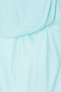 Thumbnail for Blue Chiffon Tilly Dress detail highlighting the seam where the chiffon top meets the satin skirt.