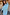 Thumbnail for Blue Chiffon Tilly Dress with an off-the-shoulder silhouette, sheer chiffon top and satin skirt.