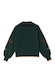Bottle Green Safari Cardigan with back fringe detailing, embroidered paisley sleeves and contrast orange trim.