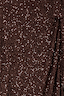 Thumbnail for Texture detail of chocolate brown sequins on the iconic Jaspre wrap skirt.