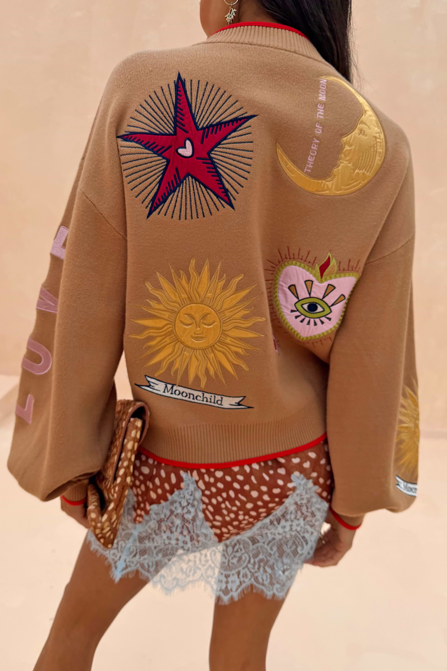 Camel Mystical Cardigan | Never Fully Dressed Camel Mystical Cardigan | Never Fully Dressed