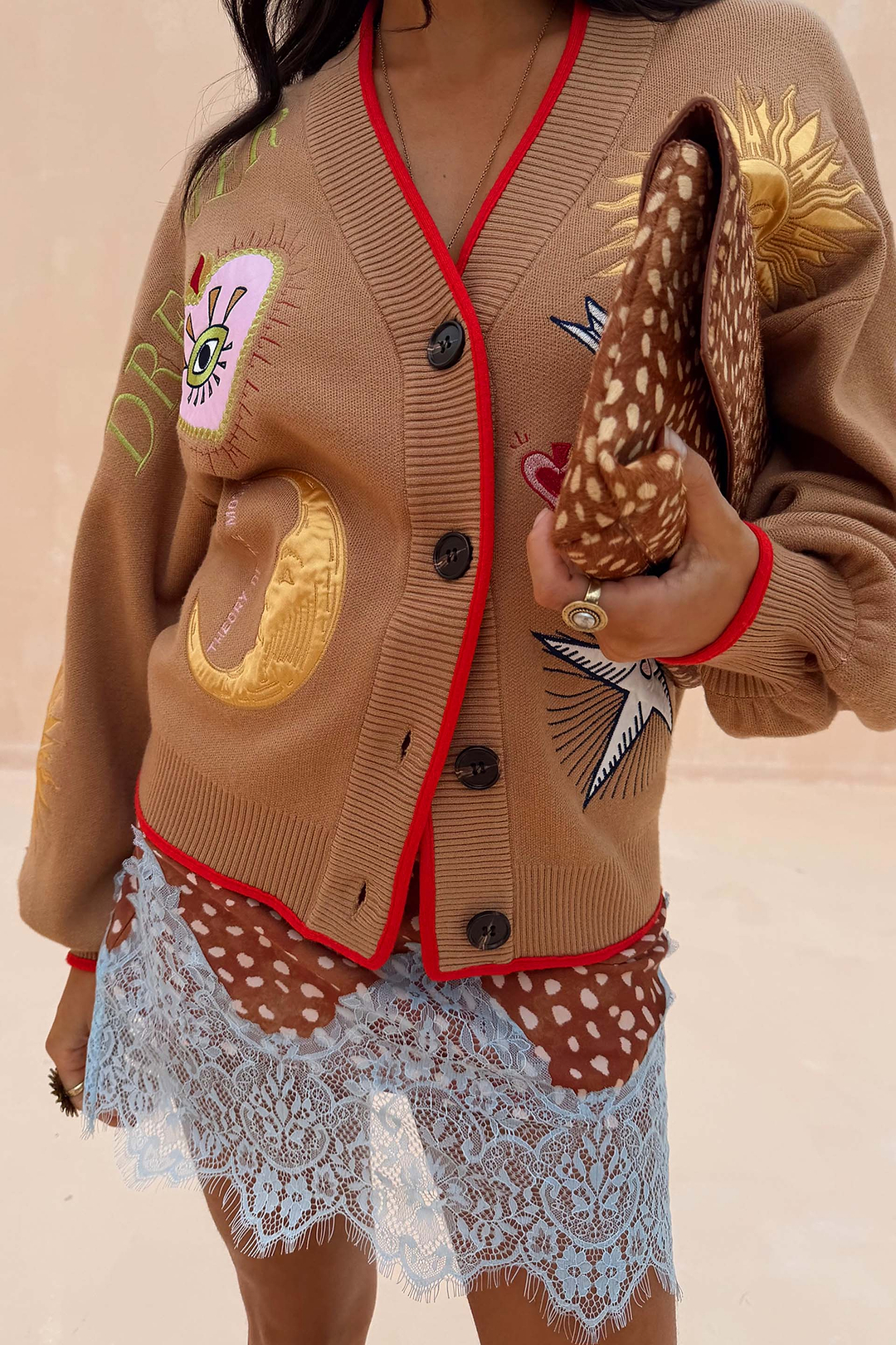 Camel Mystical Cardigan | Never Fully Dressed