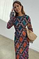 Thumbnail for Check Soho Dress featuring an autumnal check print in plisse fabric with long sleeves and a tie waist belt.