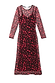 Cherry Mesh Soho Dress with a red digital cherry print on sheer mesh fabric, long sleeves and inner slip.