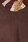 Thumbnail for Chocolate Beaded Allegra Dress neckline featuring hand-embellished white, brown and burgundy beadwork.