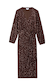 Chocolate Sequin Vienna Dress featuring a wrap waist, V-neckline and long sleeves in chocolate brown sequins.
