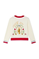 Thumbnail for White knit Choose Love Cardigan featuring a colourful rainbow and 'Choose Love' embroidery on the back.