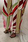 Cirque Cargo Naomi Trousers featuring a bold multicoloured abstract print and balloon leg silhouette.