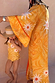 Girl's Yellow Sun Swimsuit with sun print and frill trim, paired with a matching kaftan for family energy.