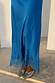 Cobalt Maeva Midi Skirt featuring a blue lace-trimmed hem and styled with metallic pointed-toe shoes.