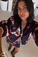 Thumbnail for Navy Cowboy Boots Cardigan featuring pink trims and western motifs, styled as a co-ord with a matching skirt.