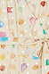 Cream Shell Mini Wrap Dress detail with colourful seashell motifs, gold foil spots and a wrap tie fastening.